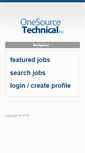 Mobile Screenshot of jobs.onesourcetechnical.com