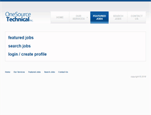 Tablet Screenshot of jobs.onesourcetechnical.com